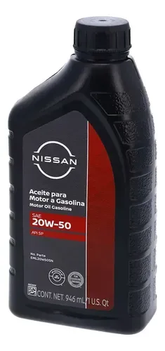 Aceite para Motor a Gasolina Nissan SAE 20W-50 API SP - 946 mL Nissan